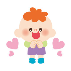 大好きな男の子のイラスト