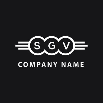 SGV letter logo design on black background. SGV   creative initials letter logo concept. SGV letter design.
