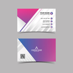 Unique Modern Business Card Design With Double Sided