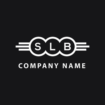 SLB letter logo design on black background. SLB  creative initials letter logo concept. SLB letter design.
