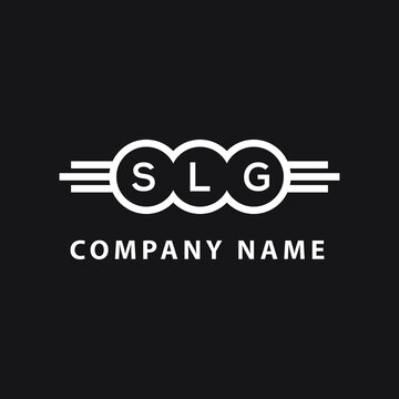 SLG letter logo design on black background. SLG  creative initials letter logo concept. SLG letter design.
