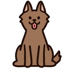 雑種のかわいい犬