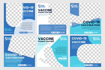 Vaccine post template is perfect for all social media platforms