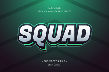 Squad Game editable text effect font style - obrazy, fototapety, plakaty