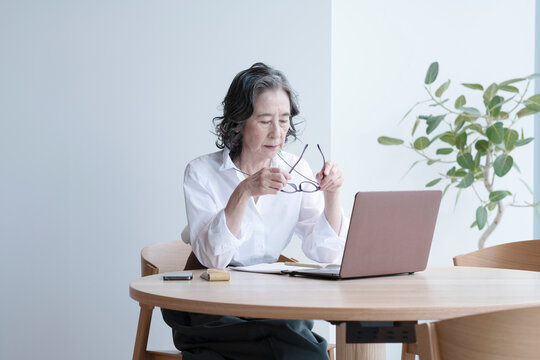 Business Woman Resting