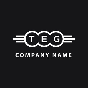 TEG letter logo design on black background. TEG  creative initials letter logo concept. TEG letter design.
