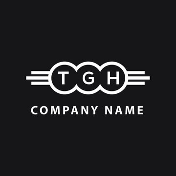 TGH letter logo design on black background. TGH  creative initials letter logo concept. TGH letter design.
