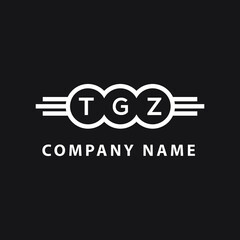 TGZ letter logo design on black background. TGZ  creative initials letter logo concept. TGZ letter design.
