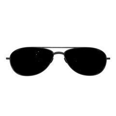 Aviators sunglasses with black frames	