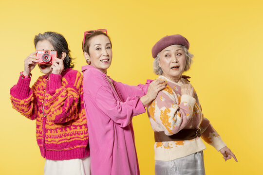 Elderly Women Fashion Portrait
