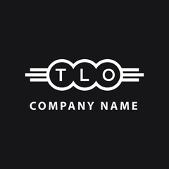 TLO letter logo design on black background. TLO creative initials letter logo concept. TLO letter design. 