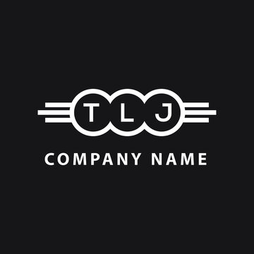 TLJ letter logo design on black background. TLJ creative initials letter logo concept. TLJ letter design. 