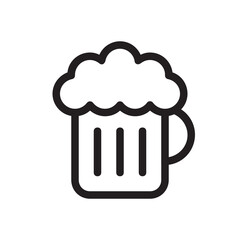 Beer , Food and drink outline icon.