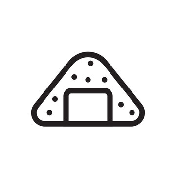 recommend clip art: Onigiri , Food and drink outline icon.