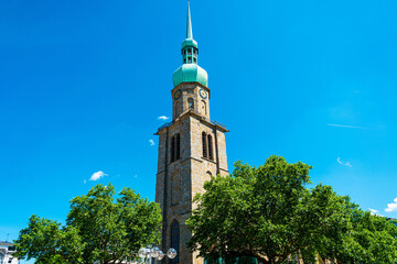 Traditional Cathedral building in Dortmund, Germany - obrazy, fototapety, plakaty