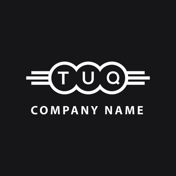 TUQ letter logo design on black background. TUQ  
 creative initials letter logo concept. TUQ letter design.