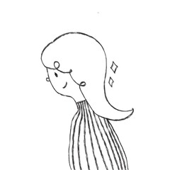 ヘアケア　線画アイコン