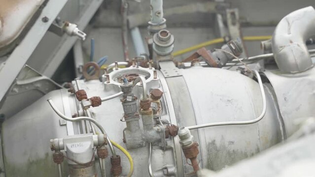 Abandoned rusty radioactive equipment of the soviet union. Cemetery of technology in Rassokha. Chernobyl. Ukraine