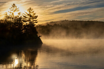 Bord de lac au Québec