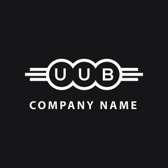 UVB letter logo design on black background. UVB  creative initials letter logo concept. UVB letter design.
