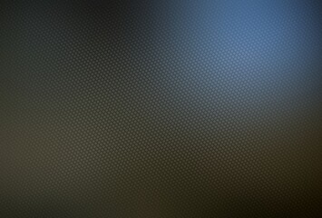 Dotted black smooth empty background with blue sheen. Abstract textured surface.