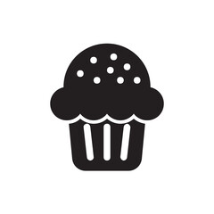 Cupcake , Food and drink solid icon.