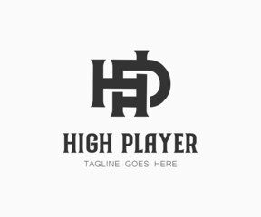 Obraz premium Letter H and P Logo Design. Letter P and H logo icon design template.