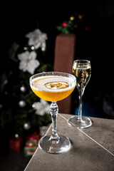 tasty cocktail in the bar