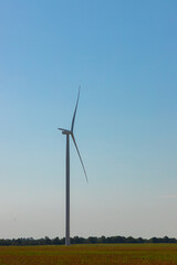 Wind generator installed in the middle of nature