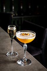 tasty cocktail in the bar