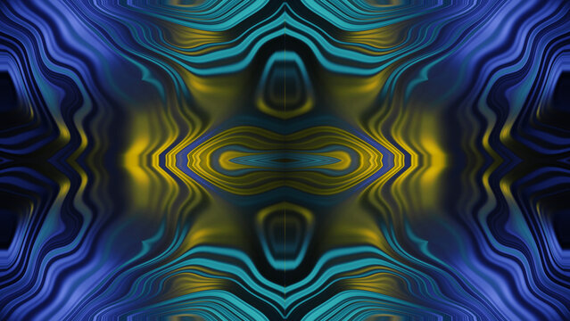 blue and yellow abstract