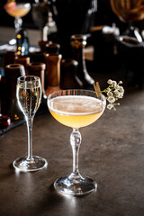 tasty cocktail in the bar