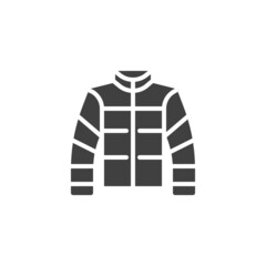 Down jacket vector icon