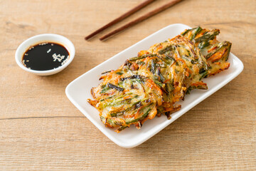 Pajeon or Korean pancake or Korean pizza