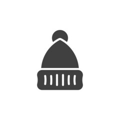 Obraz premium Wool hat vector icon