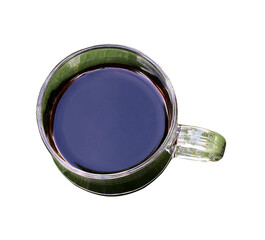 a cup of coffee isolated on white background