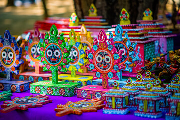 Lord Jagannath (a form of Krishna) handcrafted home decor items. The Art of Pattachitra is still...