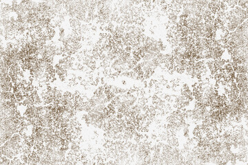 Scattered rustic grunge texture on a white concrete wall surface