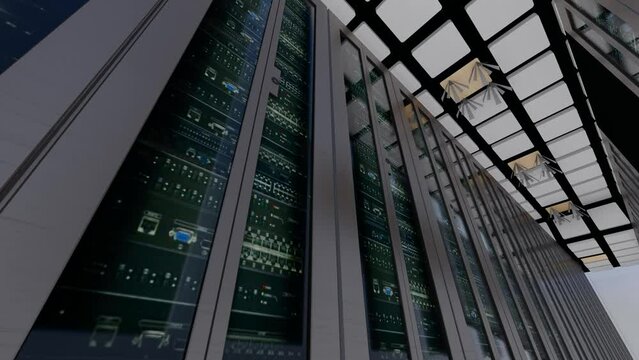  Cloud computing big data server room