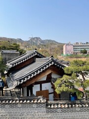 Fototapeta na wymiar Traditional korean-style house, 한옥(Hanok)