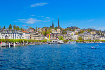 Luzern an einem sonnigen Tag, Schweiz