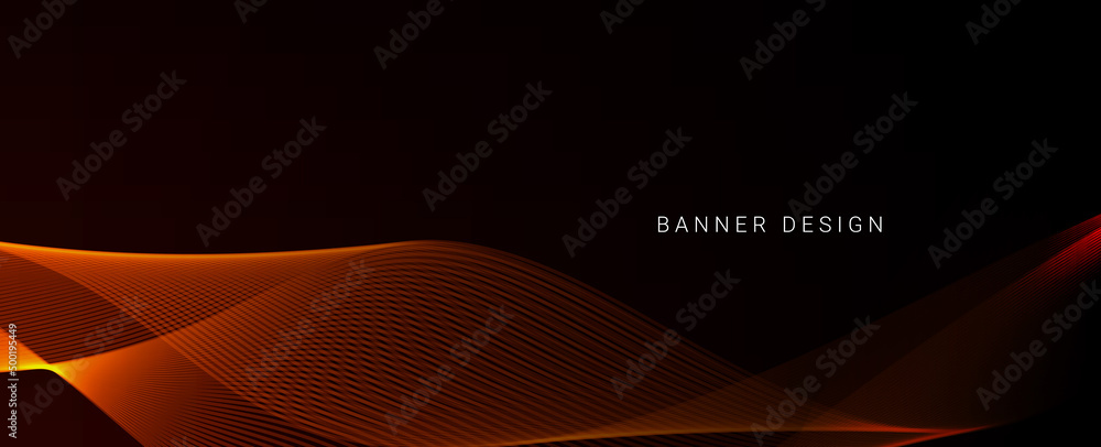 Wall mural abstract stylish smooth dynamic wave background