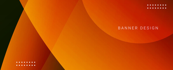 Abstract geometric modern stylish smooth dark banner background