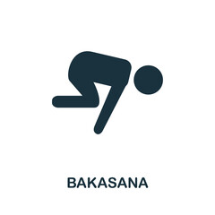 Bakasana icon. Simple element from yoga collection. Creative Bakasana icon for web design, templates, infographics and more