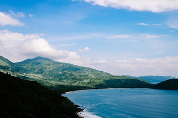 lake and mountains