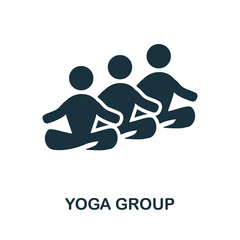Yoga Group icon. Simple element from yoga collection. Creative Yoga Group icon for web design, templates, infographics and more