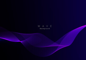 Abstract stylish smooth dynamic wave background