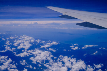 view from airplane window