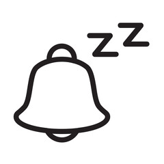 Sleep Silent , Notification outline icon.