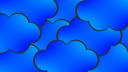 カラフルな雲の背景